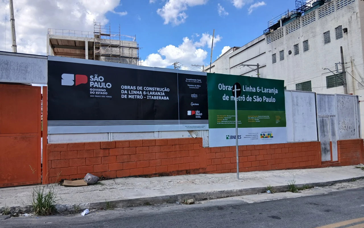 Estação da Linha 6-Laranja terá 65,71 metros de profundidade
